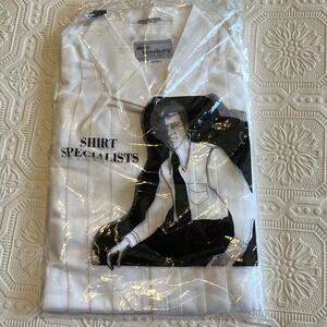 Moe Ginsburg New York Luxury Crepe Egyptian Cotton Dress Shirt White 17-34 USA